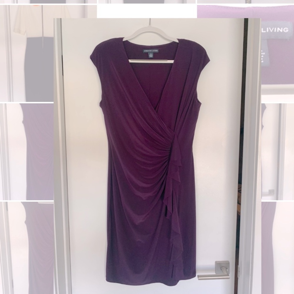 American Living Eggplant Purple Dress Size XL